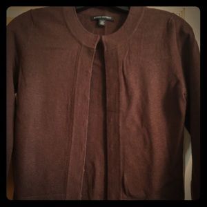BANANA REPUBLIC brown cardigan, size Petite XS.